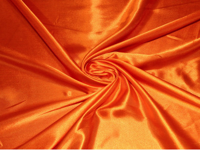 Атлас однотонный "Темно-оранжевый" 0003 - фото