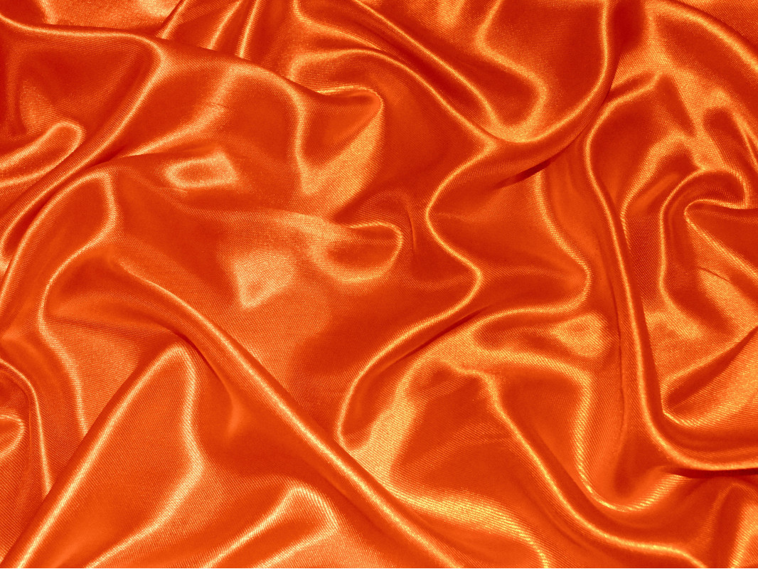 Атлас однотонный "Темно-оранжевый" 0003 - фото 3