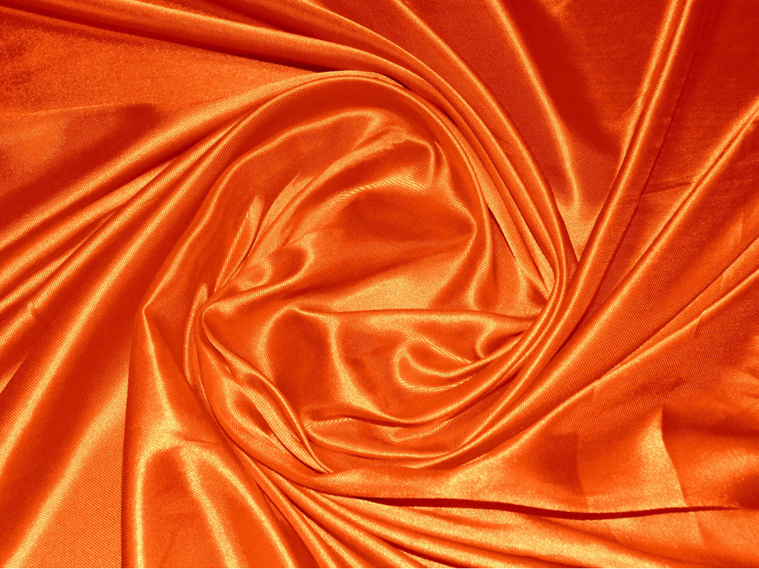 Атлас однотонный "Темно-оранжевый" 0003 - фото 4