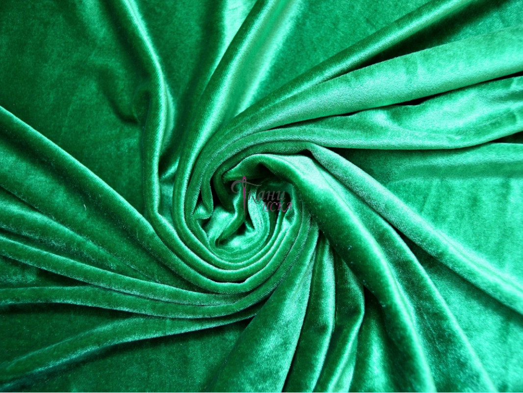Бархат "Зелёный" 0005 - фото 1