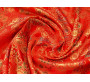 Китайский шелк "Орнамент на красном" 0016