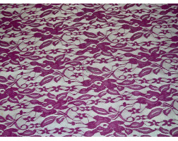 Гипюр фиолетовые цветы 0006