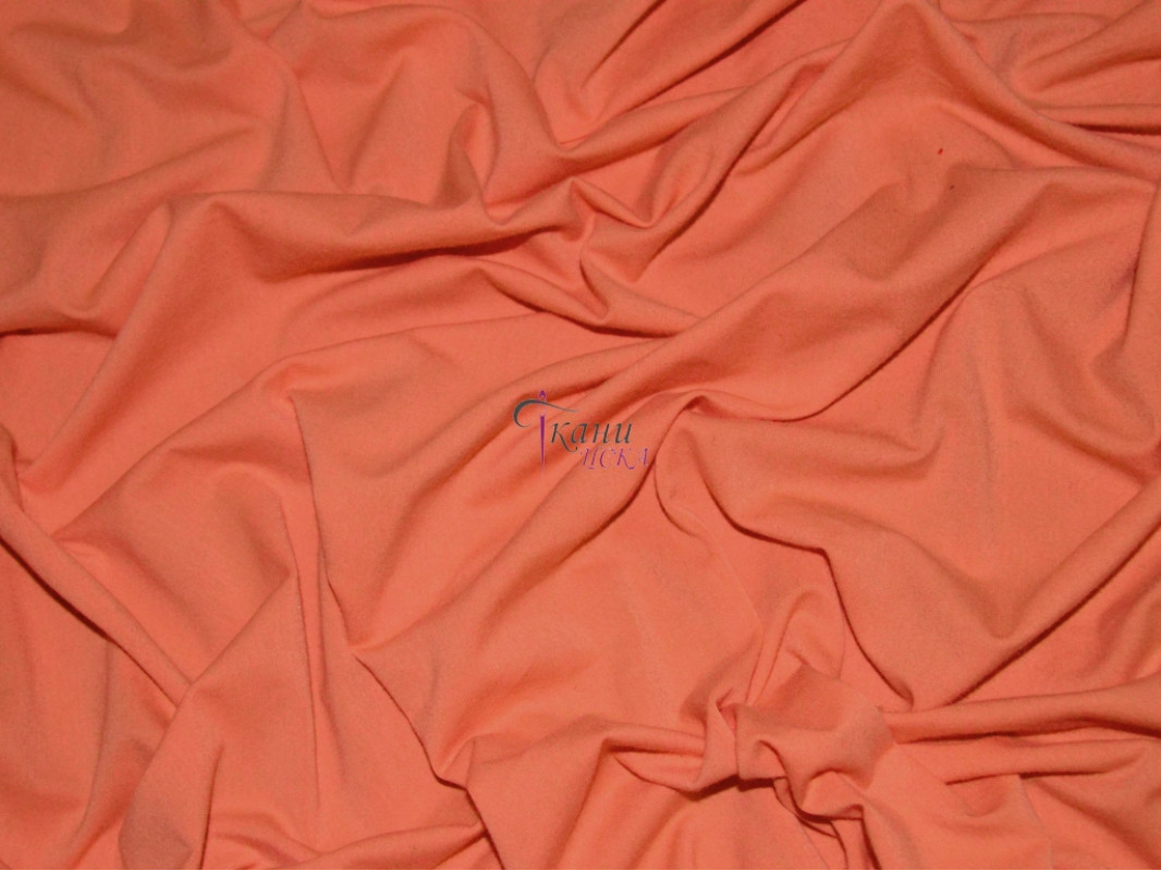 Трикотаж оранжевый 0041 - фото 2