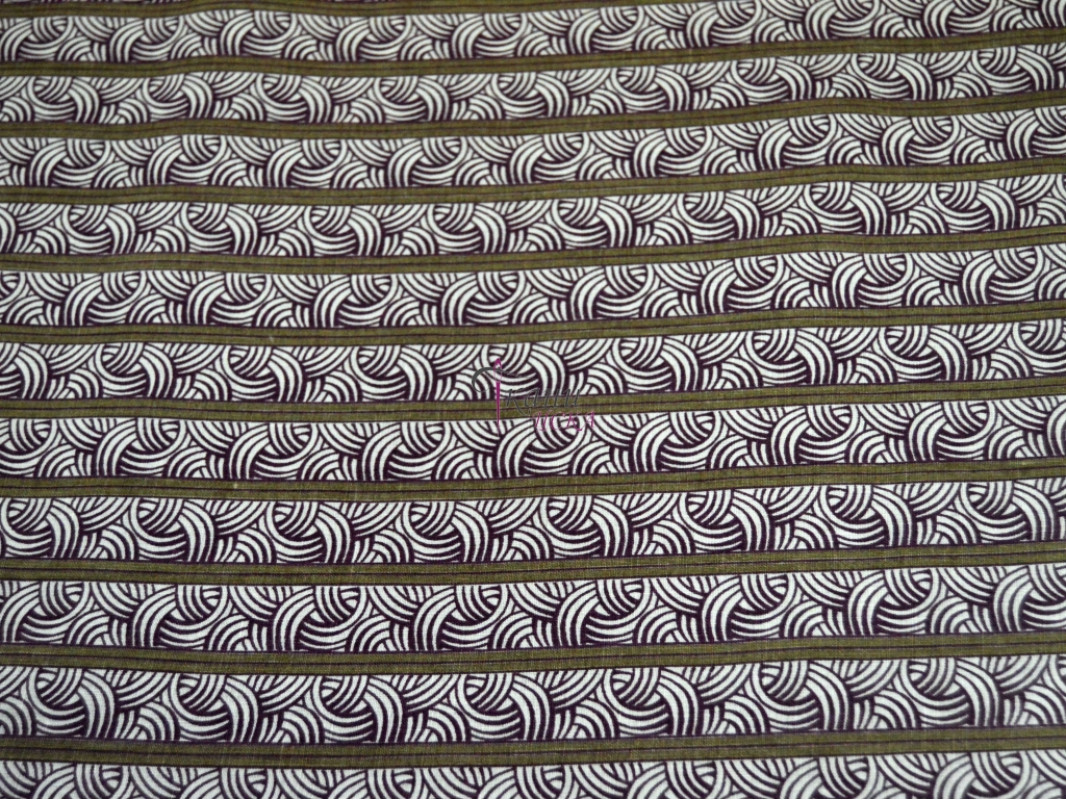 Хлопок фиолетовый орнамент 0047 - фото 2
