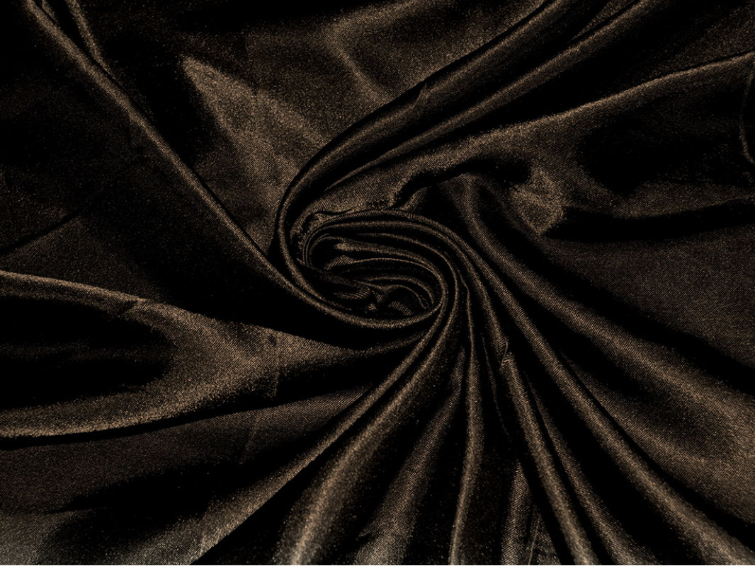 Атлас однотонный "Тёмный шоколад" 0045 - фото 1