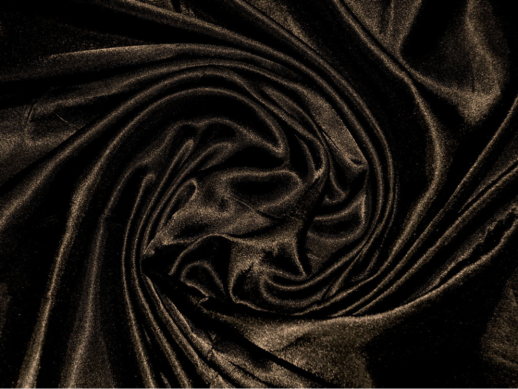 Атлас однотонный "Тёмный шоколад" 0045 - фото 3