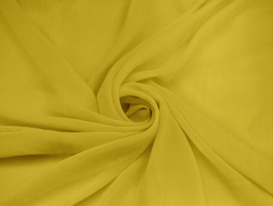 Шифон однотонный "Жёлтый" 0002 - фото