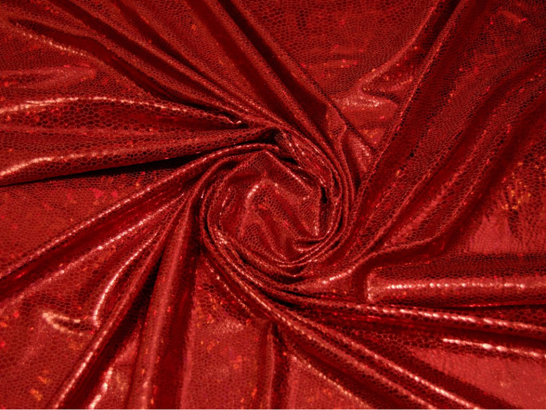 Трикотаж диско "Красная чешуя" 0079 - фото 4