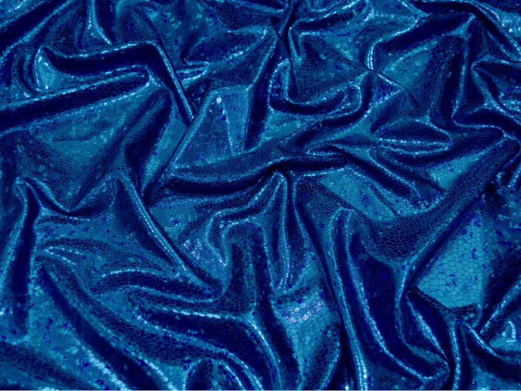 Трикотаж диско "Синяя чешуя" 0080 - фото 1