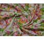 Джинсовая набивная ткань "Сочные цветы" 0055