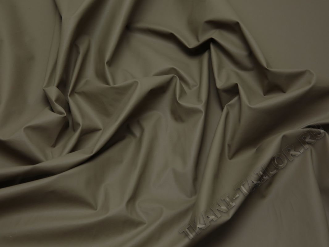 Курточная ткань темно-бежевая - фото 5