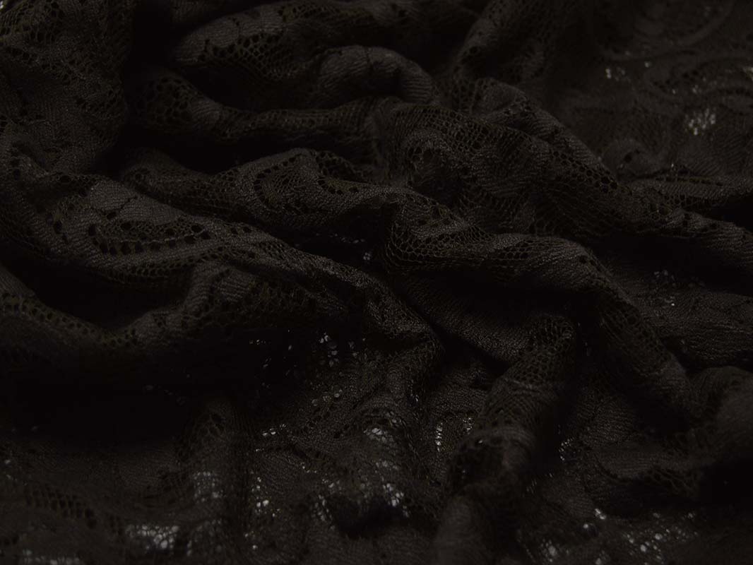 Гипюр Темно-коричневые Цветы 00059 - фото 5