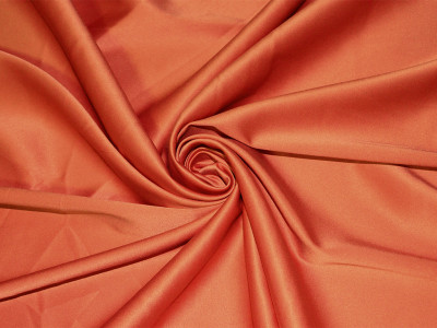 Атлас-стрейч плотный "Оранжевый" 0043 - фото