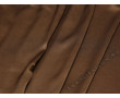 Атласная ткань коричневая