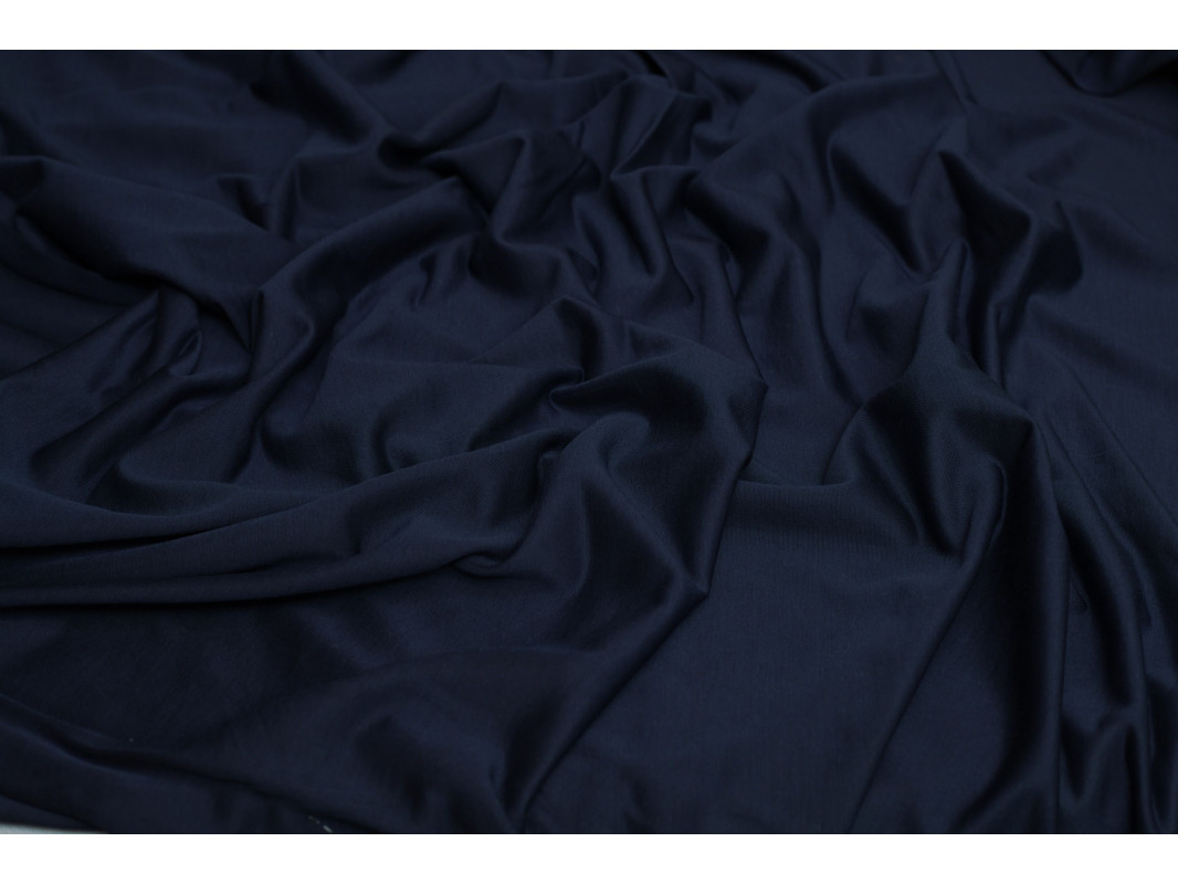 Трикотаж однотонный "Тёмно-синий" Д5а-00030 - фото 1
