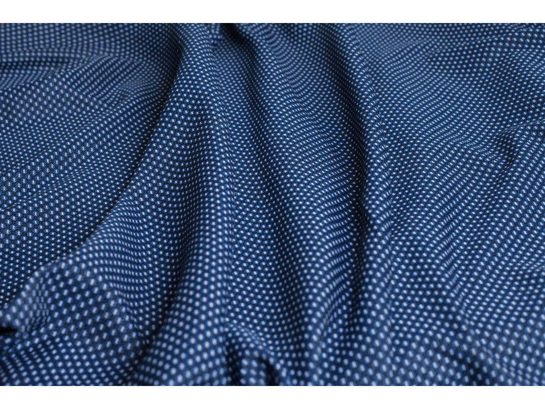 Трикотаж-чулок "Синий с белым рисунком" Лф -00016 - фото 6