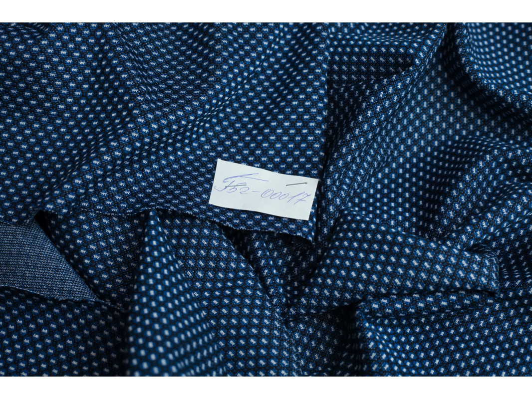 Трикотаж-чулок "Синий с белым рисунком" Лф -00016 - фото 8