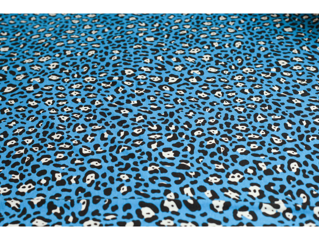 Трикотаж набивной "Синий-черный-белый" Д5а-00008 - фото 2