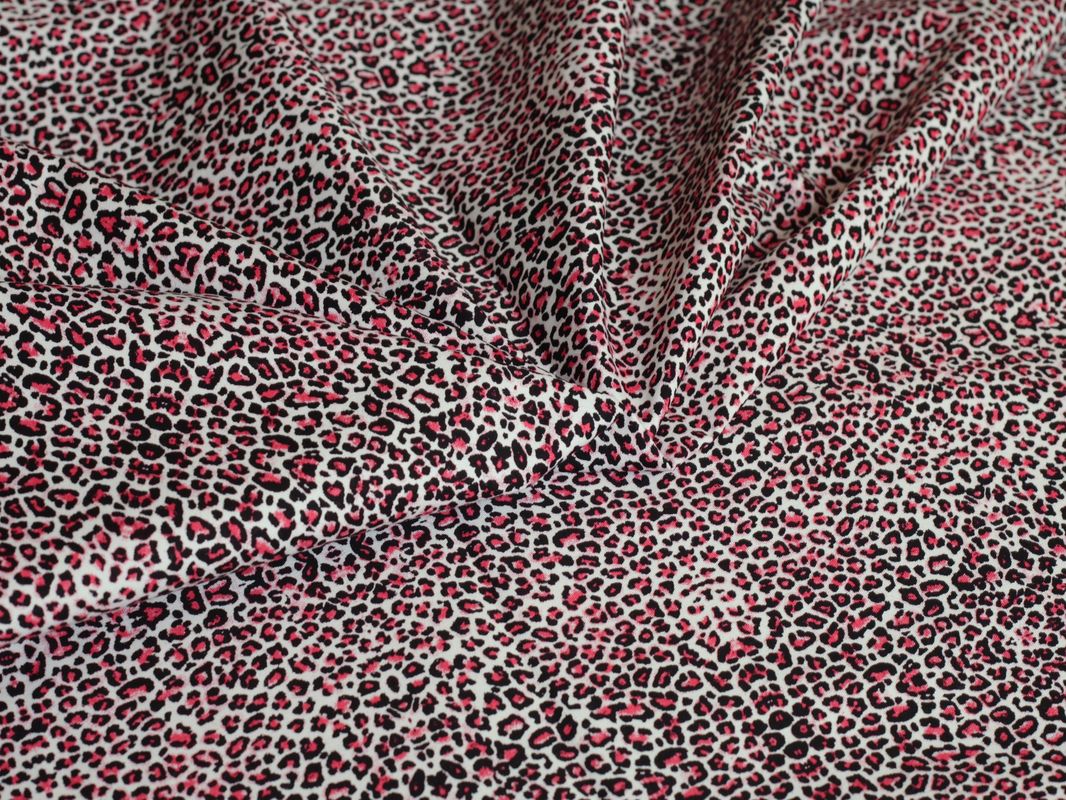 Джинс  набивной "Малиновый леопард" Б1а-00048 - фото 4