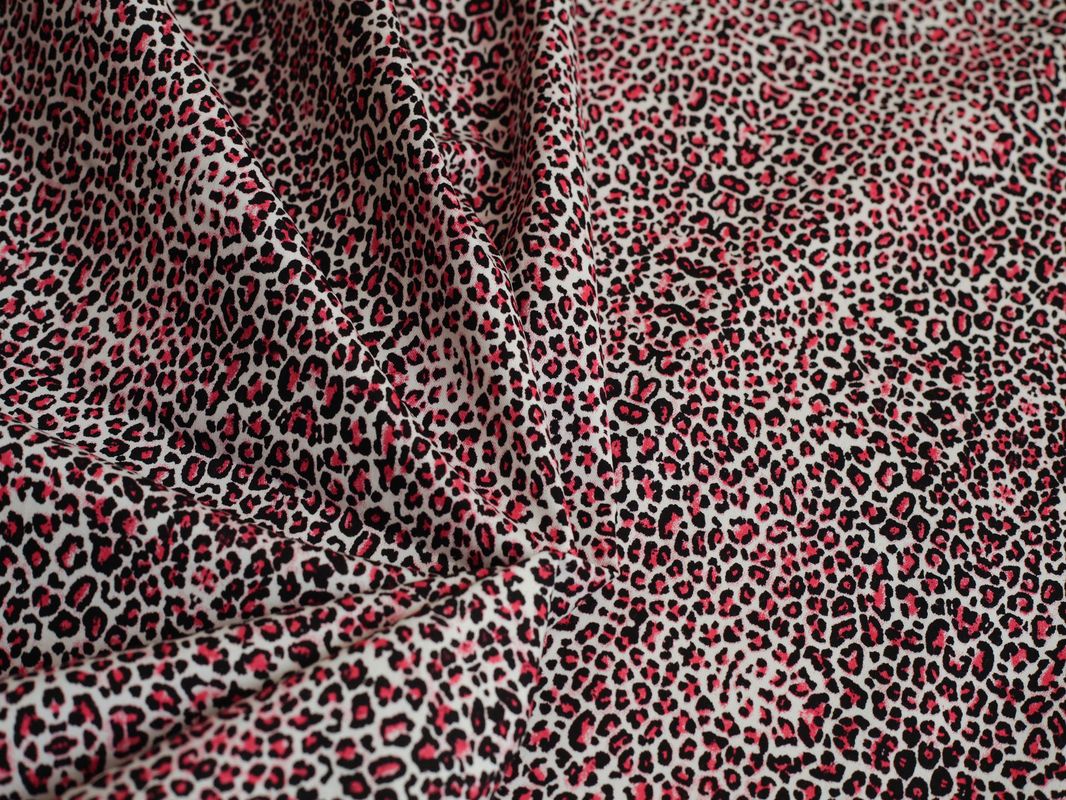 Джинс  набивной "Малиновый леопард" Б1а-00048 - фото 5