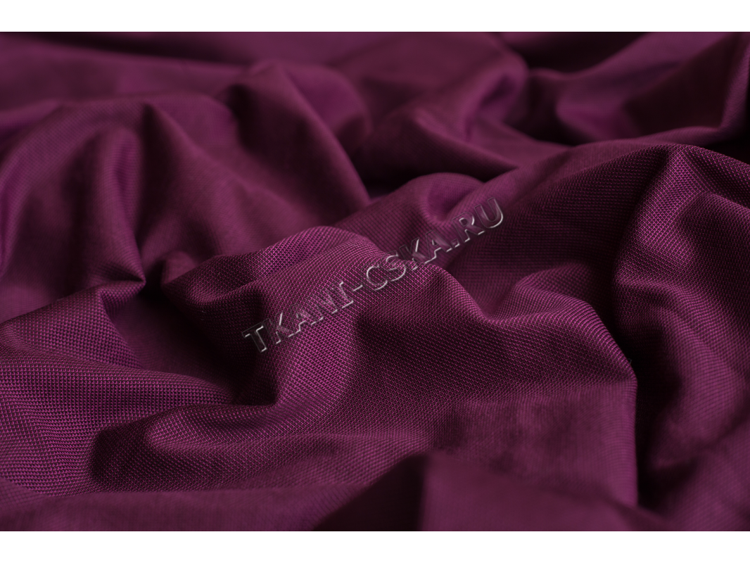 Трикотаж однотонный  "Бордово-фиолетовый"   Д5б-00048 - фото 5