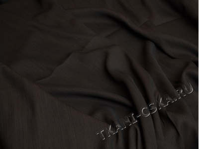 Плательная Тёмно-коричневая вискоза с шерстью