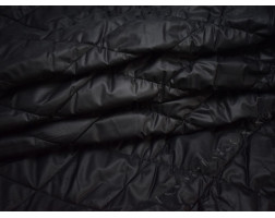 Курточная ткань стеганая черная