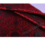 Китайский шелк красный с черным узором Гретхен