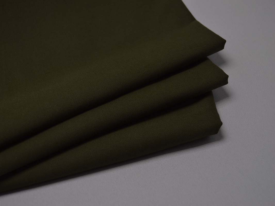 Костюмная ткань Темно-зеленая 00032 - фото 3