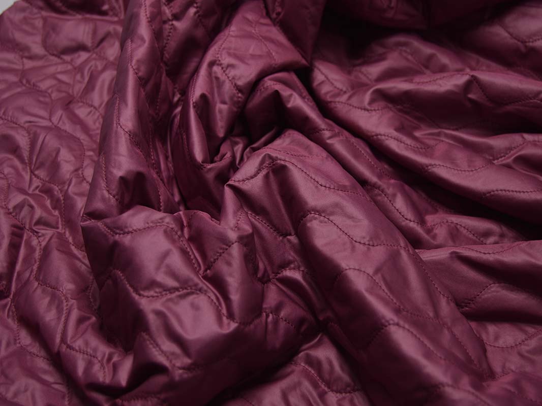 Курточная стеганая темно-розовая 00001 - фото 1