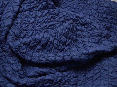 Курточная стеганая синяя 00013 - фото