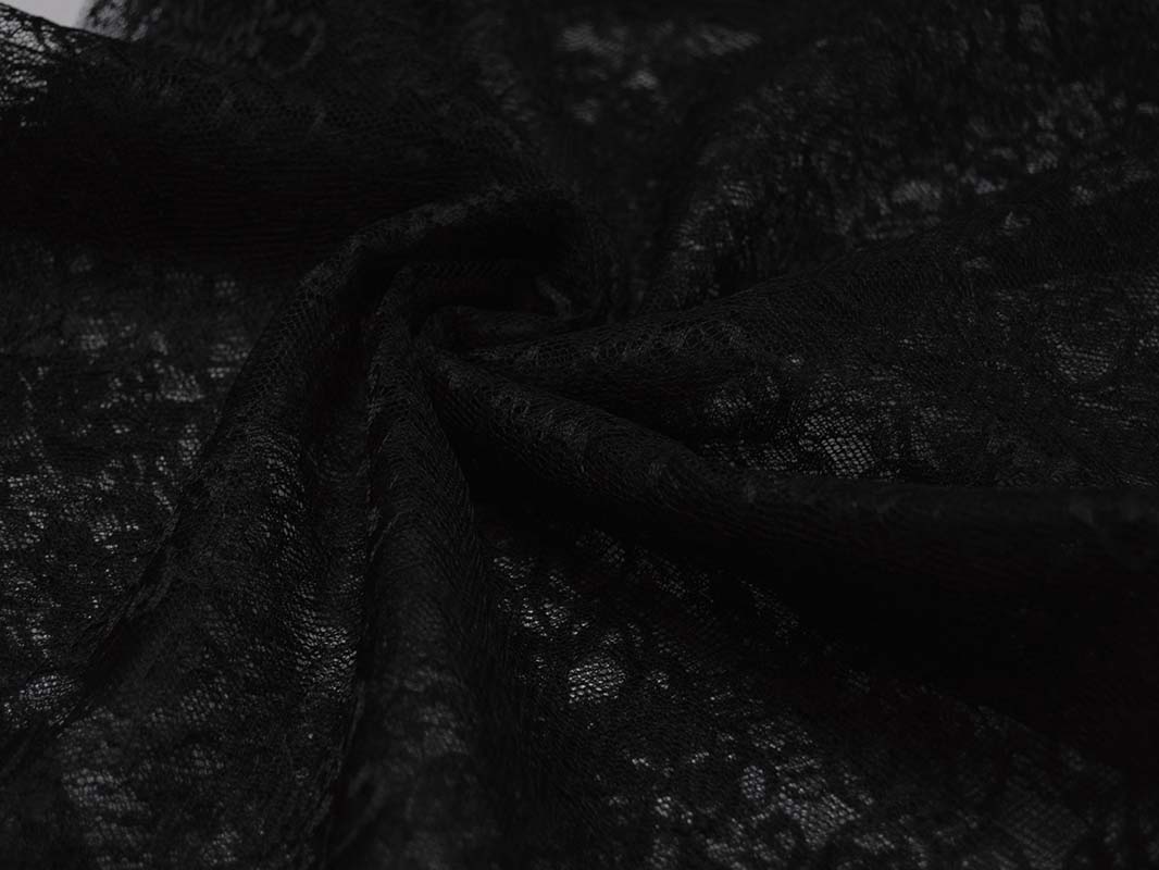 Гипюр Черные Цветы 00056 - фото 4