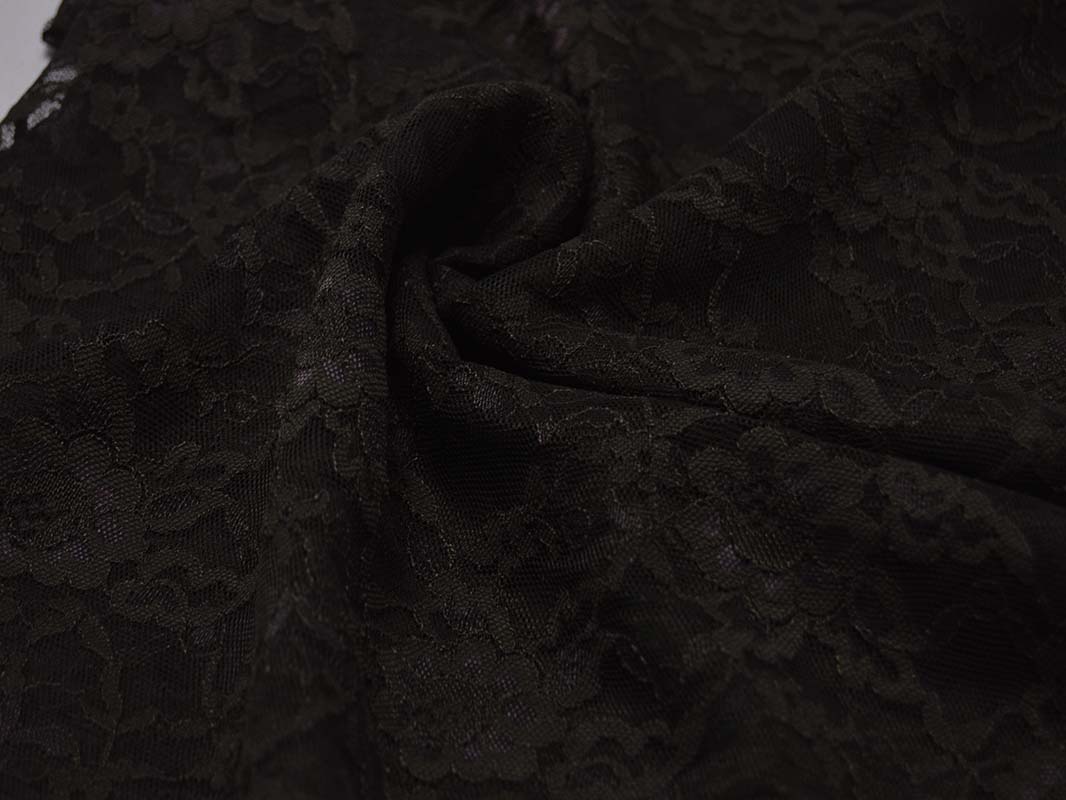 Гипюр Темно-коричневые Цветы 00043 - фото 1