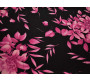 Трикотаж черный с розовыми цветами 00141