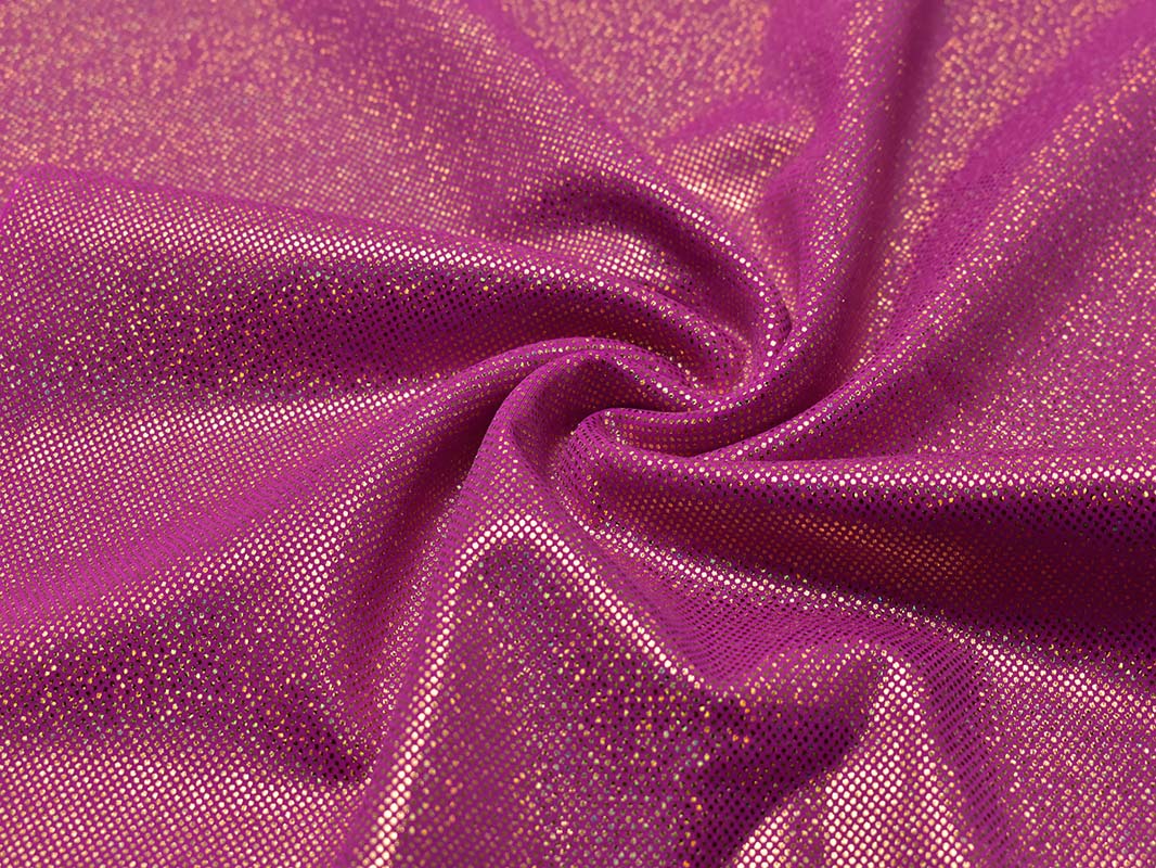 Трикотаж диско розовый с золотым 0075 - фото 4