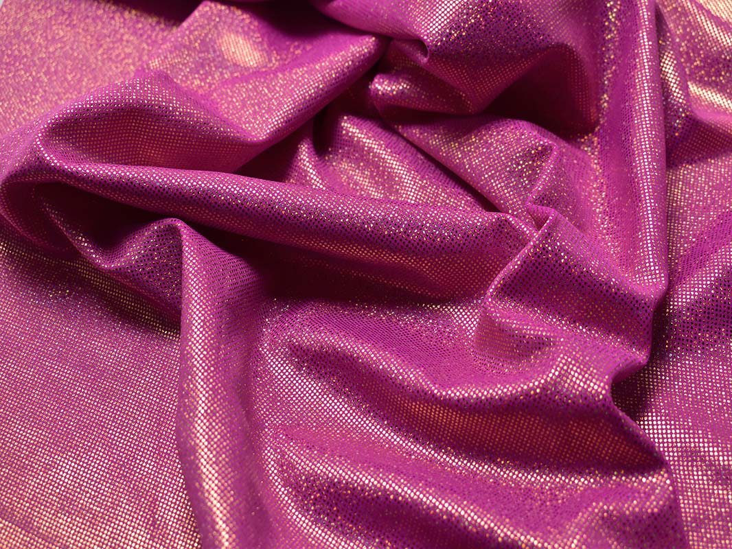 Трикотаж диско розовый с золотым 0075 - фото 5