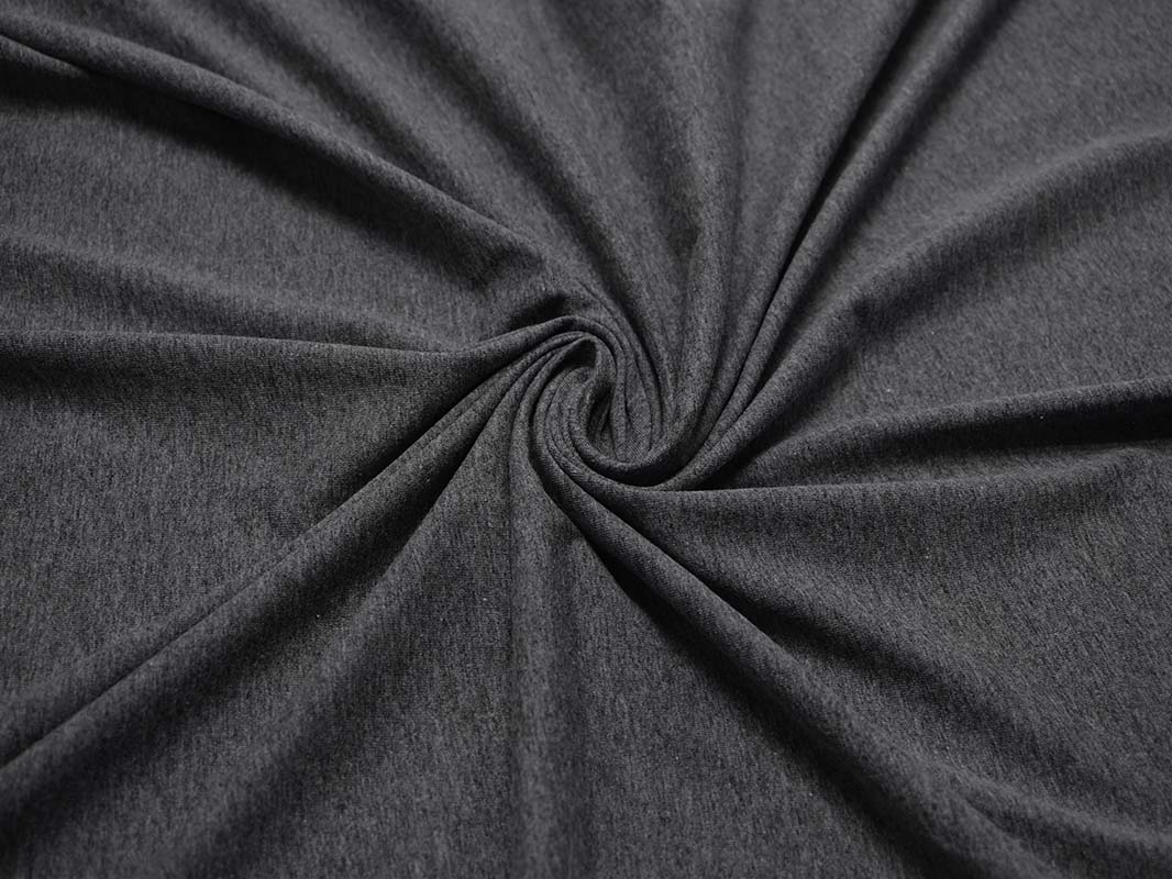 Трикотаж однотонный темно-серый 00026 - фото 1