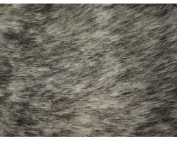 Мех искусственный черно-белый песец длинный ворс