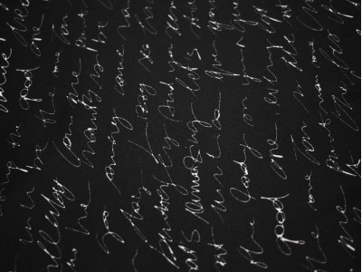 Неопрен черный с белым принтом А5б-00201 - фото