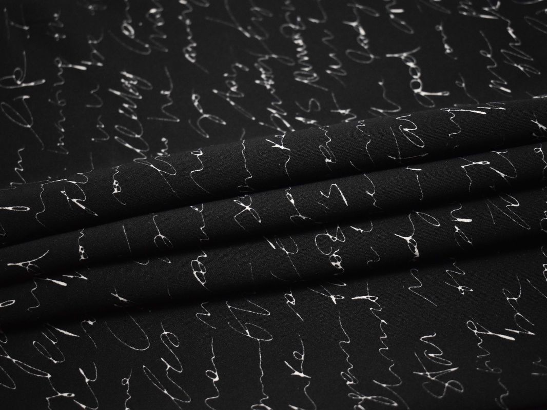 Неопрен черный с белым принтом А5б-00201 - фото 3