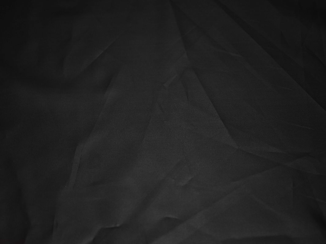 Курточная ткань черная гладкая - фото 2