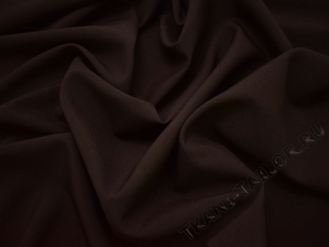 Габардин темно-коричневый - фото 5