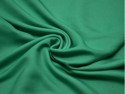 Шелк атлас зеленый - фото