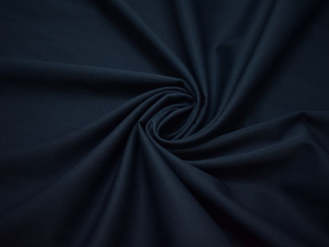Костюмная шерсть темно-синего цвета - фото 4