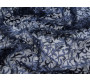 Сетка с вышивкой темно-синие листья