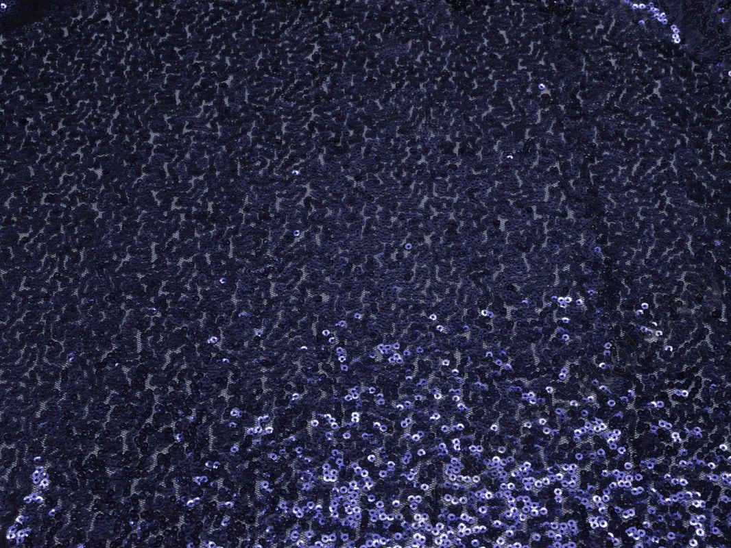 Сетка с пайетками темно-синяя - фото 2