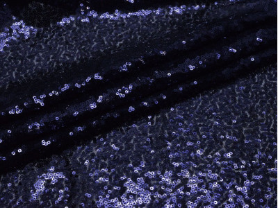 Сетка с пайетками темно-синяя