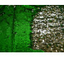 Сетка с пайетками зелено-серебристая