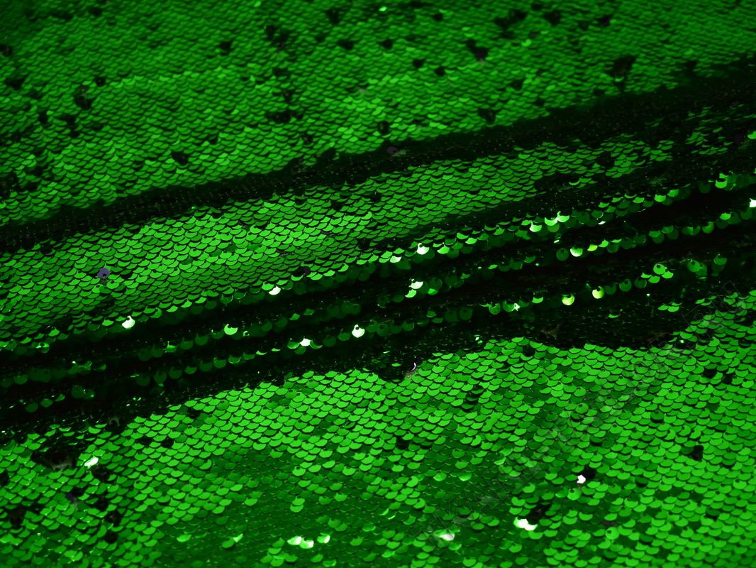 Сетка с пайетками зелено-черная - фото 3