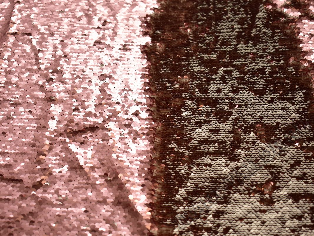 Сетка с пайетками светло-розовая - фото 2